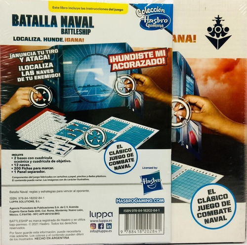 Imagen 2 de 2 de Hasbro Gaming, Battleship Clásico, Juego De Mesa Para Niños