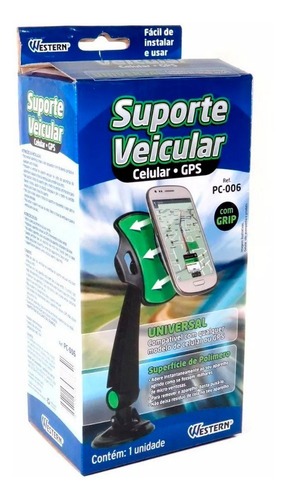Suporte Veicular Para Celular Gps Automotivo Base Giratória