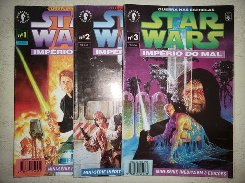 Star Wars Imperio Do Mal 1 2 3 Completa Editora Abril 1992 