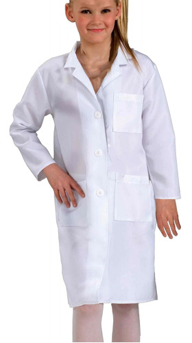 White Child Lab  Doctor Coat Solo Abrigo