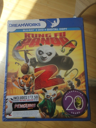 Dreamworks Kung Fu Panda 2 Blu Ray Slipcover Sellado