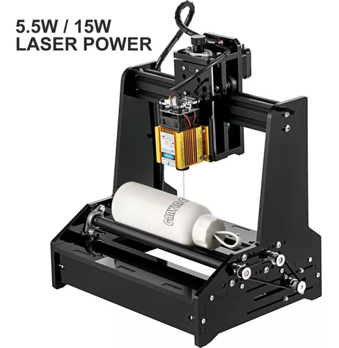 Grabador De Cilindros Laser 15w Vevor Area 10*20cms