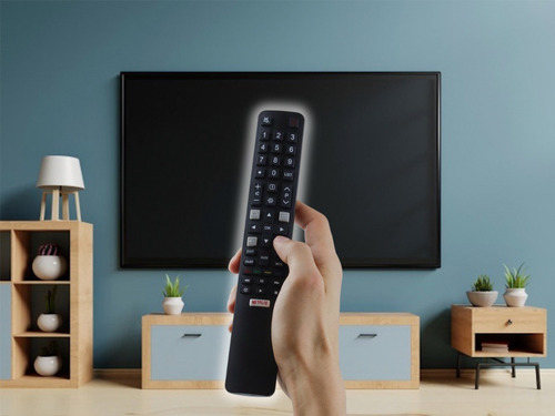 Imagen 3 de 10 de Control Compatible Con Tcl Rc208 Yli7 Smart Tv Netflix