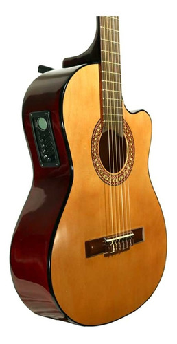 Imagen 3 de 3 de Guitarra criolla electroacústica Gracia M6 natural
