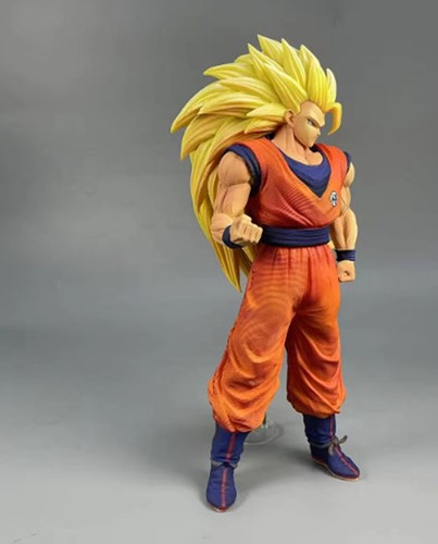 Figura Goku Fase 3 Ssj 3 Dragon Ball Escultura R.
