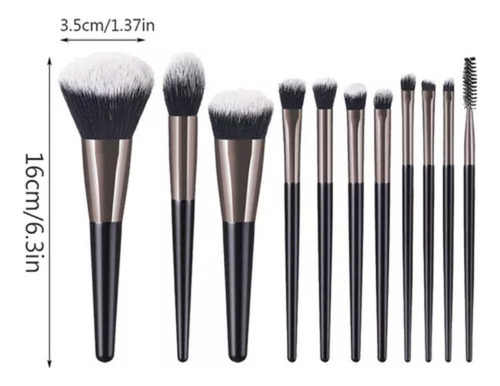 Wa Juego De 11 Pinceles De Maquillaje Herramientas De