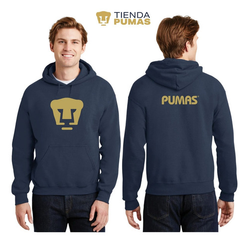 Sudadera Pumas Unam Deportiva Hombre Hoodie Logo Doradovinil