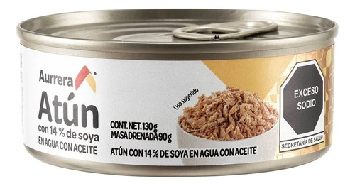 18 Pza AtĂșn Aurrera En Agua Con Aceite 130 G