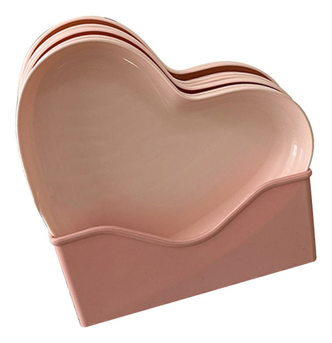 Plato Llano De Plástico Con Forma De Corazón, Fácil De Usar