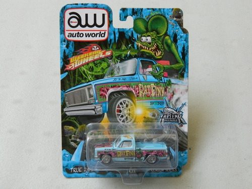 Chevy Silverado 1983 Fleet Side Rat Fink Auto World 1:64