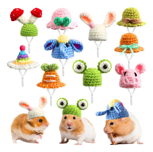 10 Sombreros De Hámster Pequeños Animales Lindos Minúsculos,