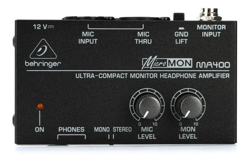 Amplificador De Auriculares Behringer Ma400 Para Monitoreo