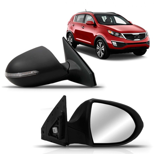 Retrovisor Sportage 2011 A 2015 Eletrico Retratil C/pisca.