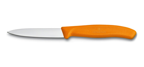 Cuchillo Mondador Swiss Classic Color Naranjo. Hoja 8 Cm.