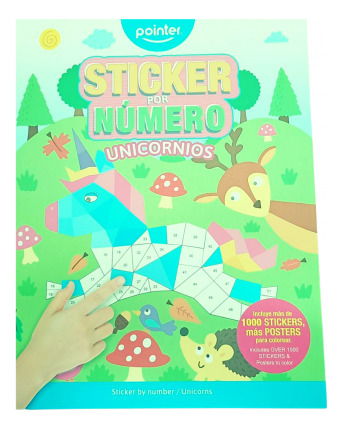 Cuaderno Stickers Por Numero 100 Stickers Pointer