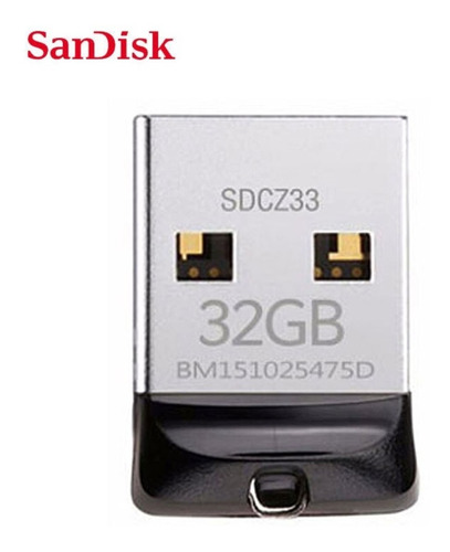 Pendrive SanDisk Cruzer Fit 32GB 2.0 negro
