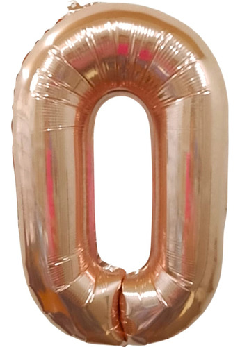 Cotillón Inflable Numero 35cm Gold Rose