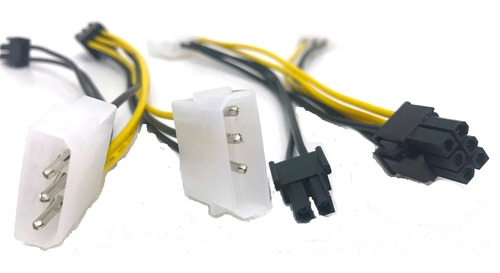 Cabo Adaptador 8 Pinos Pci Express Para Molex Duplo Cm-12