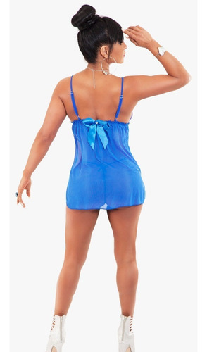 Sexy Baby Doll Vestido Vestido Stretch Copa Descubierta Bd46