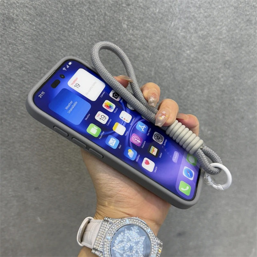 Funda Case Para iPhone Magsafe De Uso Rudo Con Soporte + Mica Cámara + Correas