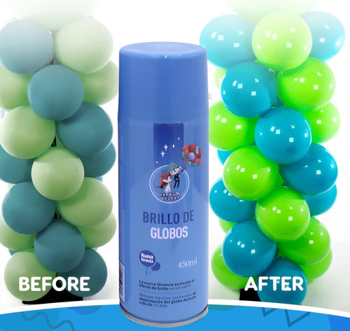 Abrillantador De Globos Abrillantador Brillo De Globos Brillo Para Globo Abrillantador 450ml