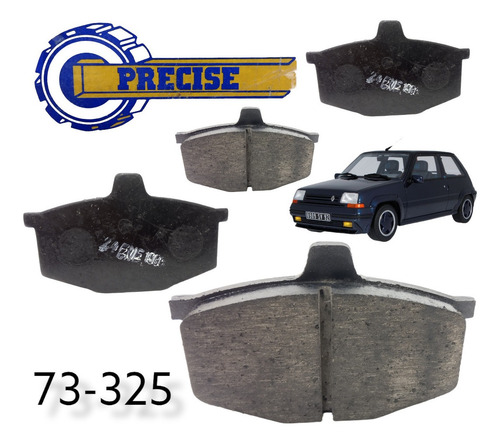 Pastillas Freno Renault 5 1.3 81-84 (s/girling) D 325