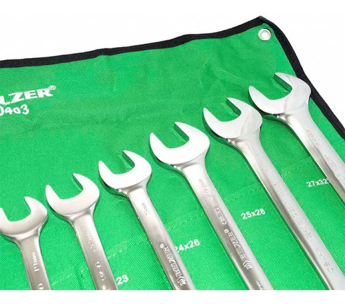 Kit C/ 10 Jogos De Chaves Fixa 6 A 32mm 12 Pç Belzer 300403b