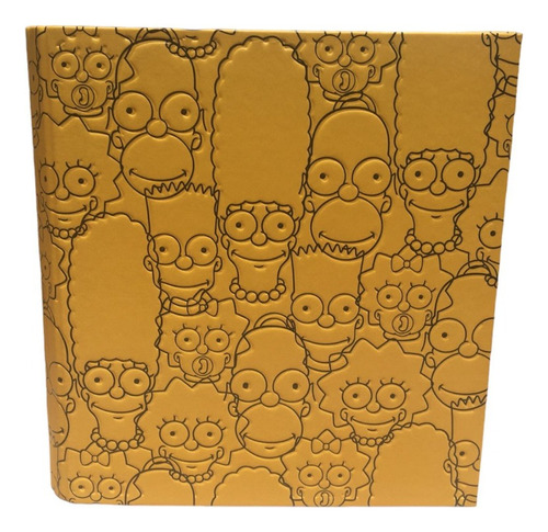 Carpeta Escolar Mooving N3 Los Simpsons Legitima 3 Modelos Color Amarillo Familia