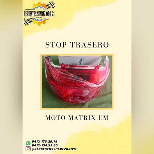 Imagen 2 de 6 de Stop Trasero Matrix Um