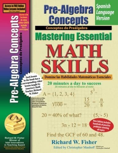 Libro: Pre-algebra Concepts, Mastering Essential Math Skills