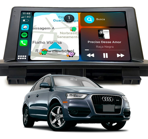 Multimídia Audi Q3 2013 2014 2015  2016 Carplay Espelhamento