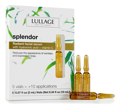 Splendor - Ampollas De Suero Facial Radiante, Ácido Hialur.