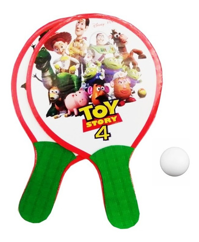 Set  Ping Pong Motivos Infantil 2 Paletas+pelotas Kaosimport