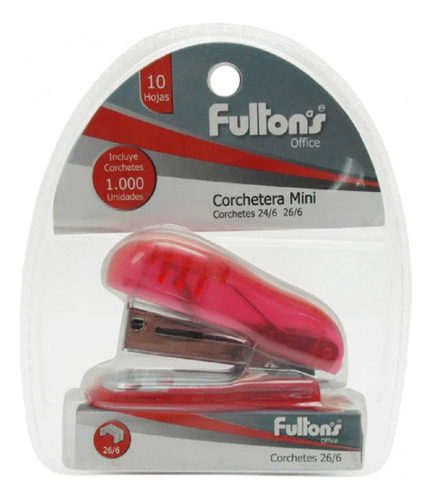 Mini Corchetera Marca Fultons Incluye 1.000 Corchetes 26/6