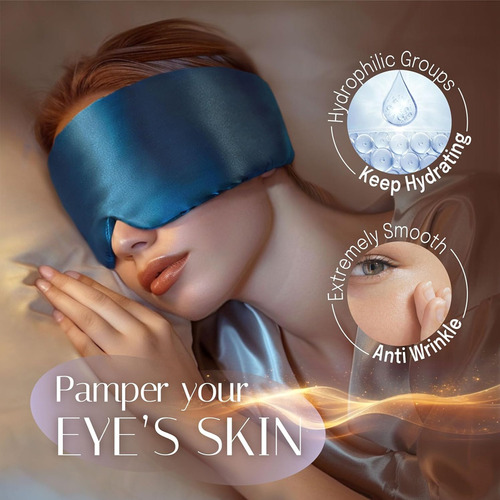 Máscara Para Dormir De Seda De Morera Natural, Portátil