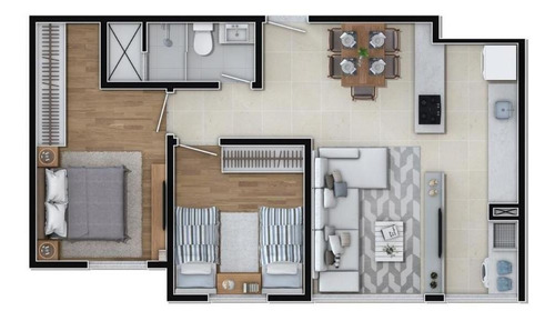 Apartamento Em Dom Bosco, Itajaí/sc De 63m² 2 Quartos À Venda Por R$ 270.800,00 - Ap523121
