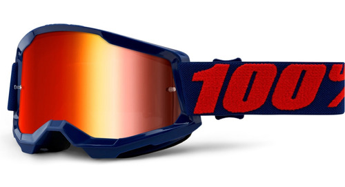 Óculos 100% Strata 2.0 Masego Roxo Espelhado Motocross