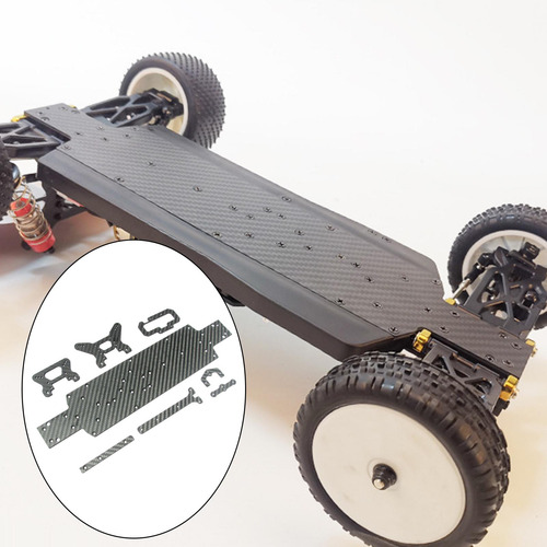 1:10 Rc Chasis Coche Conjunto De Tablero De Torre De Choque