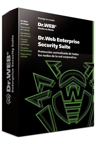 Antivirus Dr.web 20 Pc + 20 Móviles + 2 Servidores X  1 Año