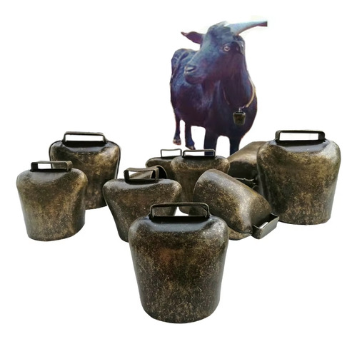 Pack X3 Campanas De Pastoreo Cascabel Ganado Cobre Muy Util