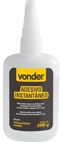 Cola Instantânea Adesivo 100gr Aiv 9011 Vonder