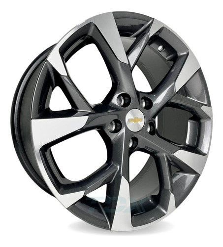 Rodas Nova Montana Tracker Aro 17 5x105 (jogo) + Bicos Cor Grafite Comdiamantado