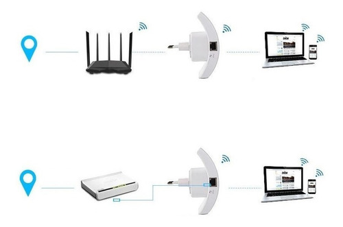 Imagem 3 de 6 de Repetidor Amplificador De Sinal Wifi 300mbps Botao Wps