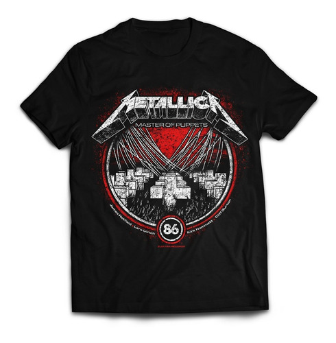 Imagen 1 de 3 de Camiseta Metallica Master Of Puppets Rock Activity