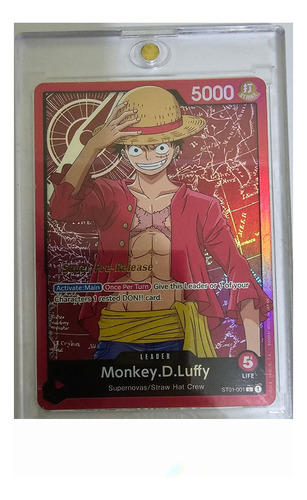 One Piece Tcg Monkey D. Luffy Lider Super Pre-release