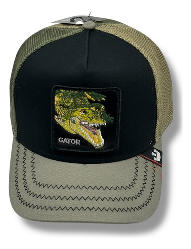 Gorra Goorin Bros Gator Salvaje Y Original !!! Oliva Unitalla