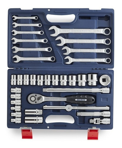 Kit Herramientas Llaves Tubos Combinadas 35 Pzs Bremen 6066