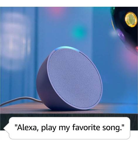 Amazon Echo Pop Com Assistente Virtual Alexa Lilas Cor Lavander