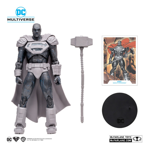 Steel (reign Of The Supermen) Platinum Edition Mcfarlane Toy (Usado)