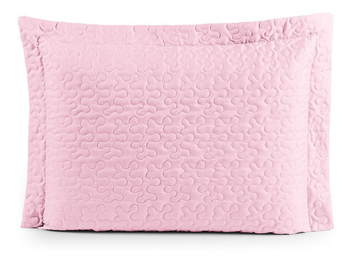 Porta Travesseiro Matelado Microfibra - Diversas Cores Cor Rosa Liso